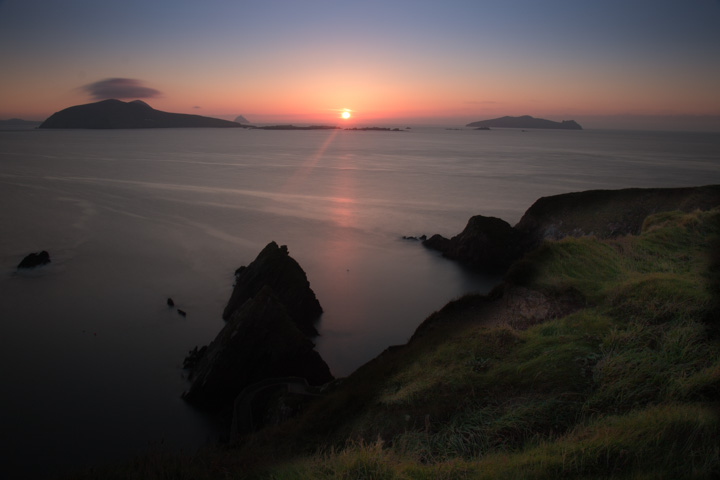 Sonnenuntergang, Blasket Sound, Irland