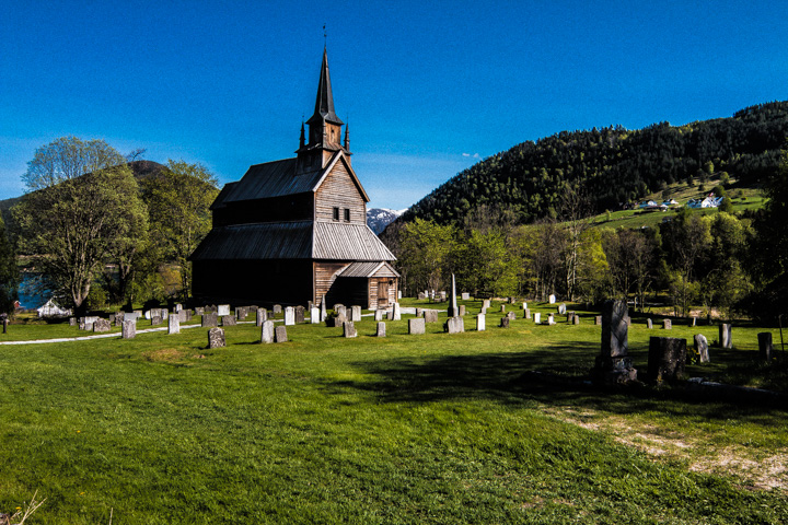 Stabkirche Kaupanger, Norwegen